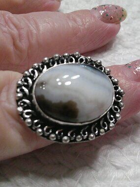Gorgeous BOTSWANA AGATE Handmade Sterling 925 Ring Size 7 #644E